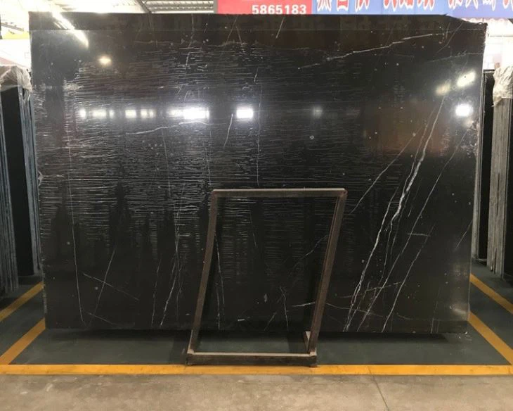 China Nero Marquina Marble Slabs