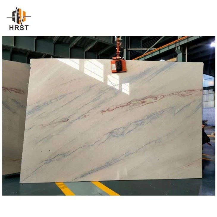 white quartzite with blue veining