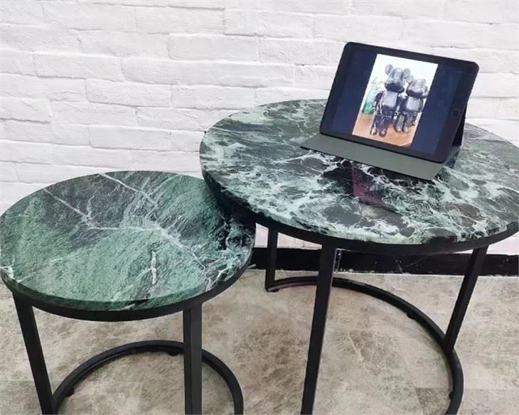 prada green marble side table