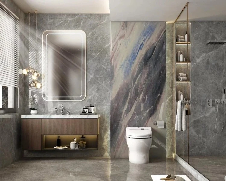 Sea and sky marble for bathroom