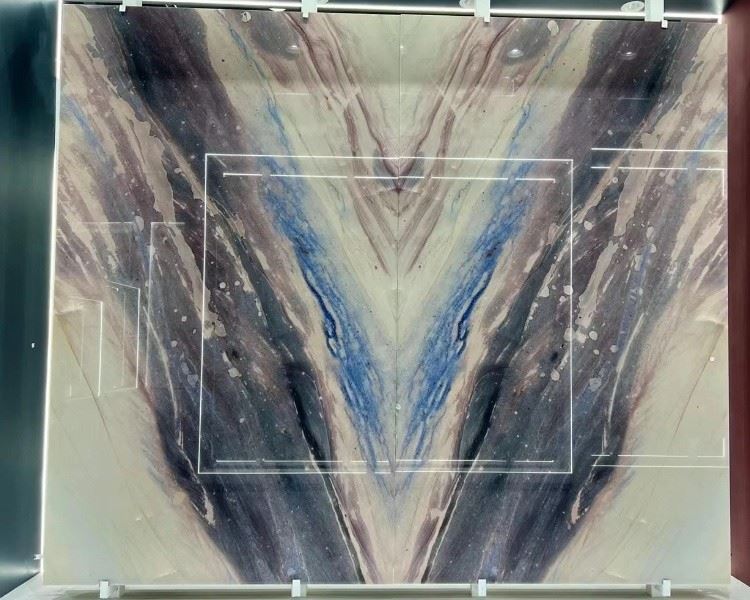 Sea and sky marble panel